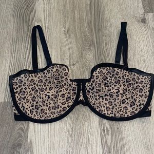 Cheetah balconette bra. Never worn
